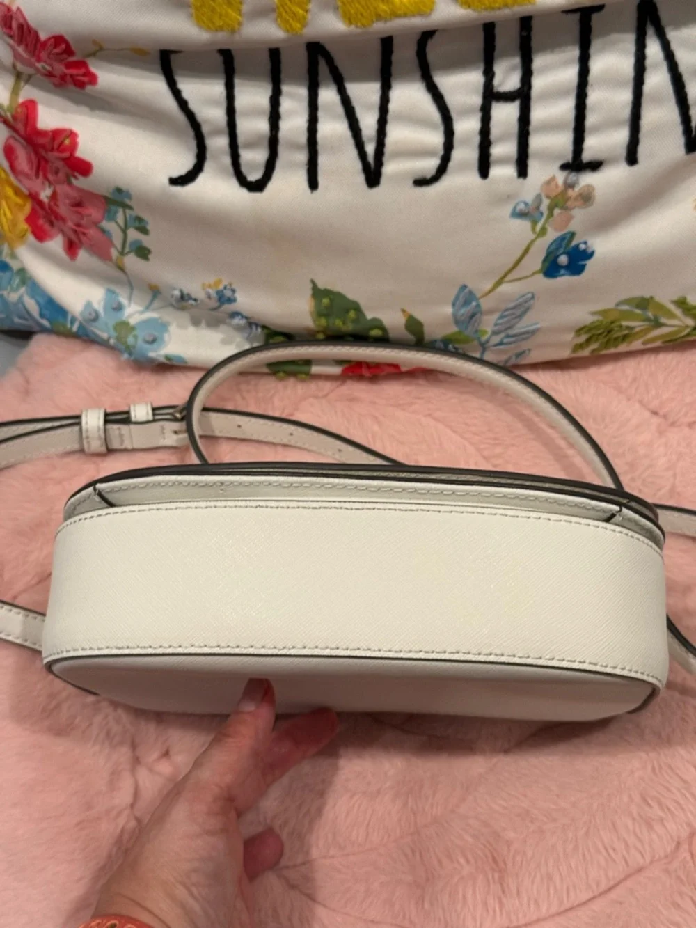 Kate Spade Reiley Raffia Flap Crossbody Bag EUC